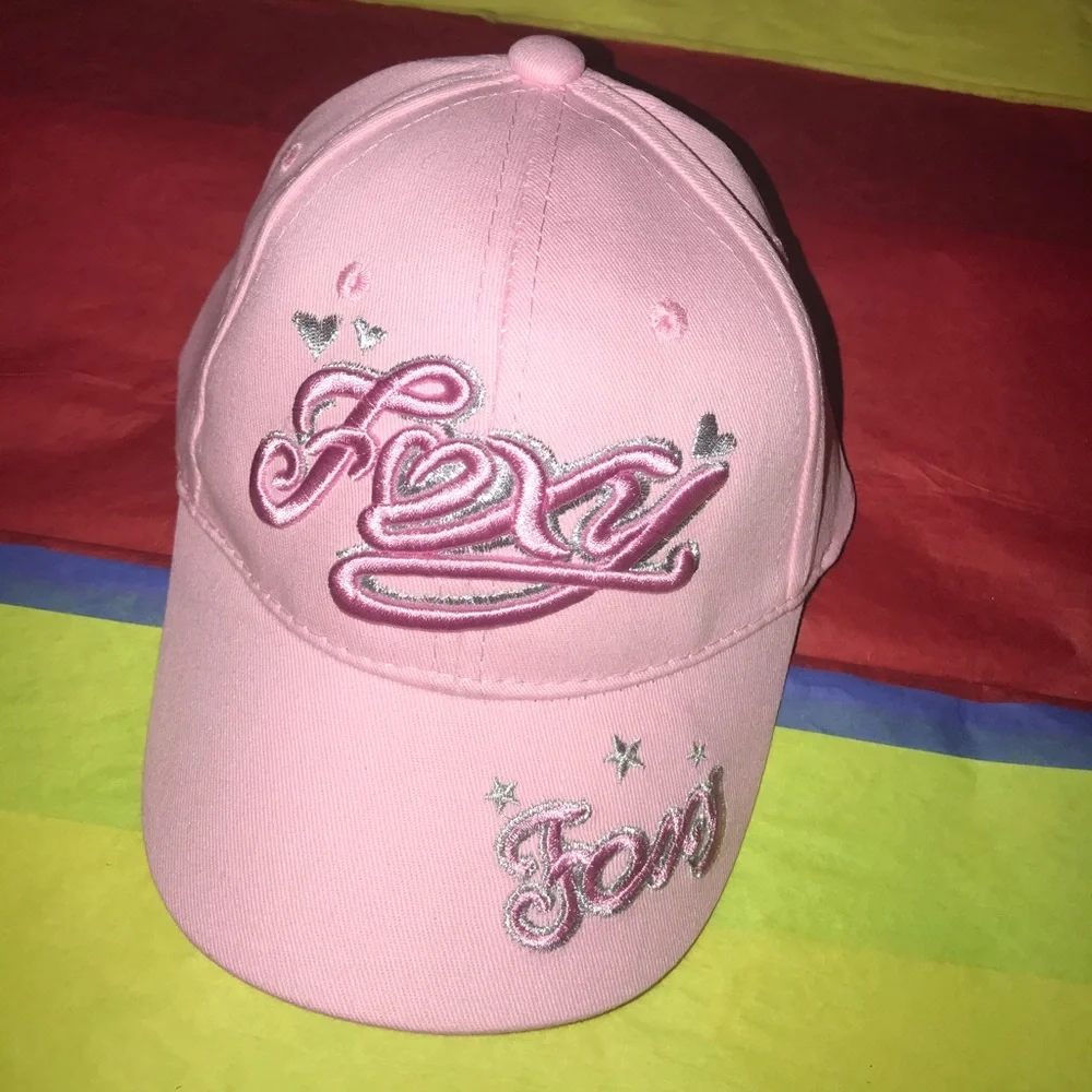 Retro Foxy Juniors PInk Hat Cap Deadstock Streetwear Outdoors Summer NWOT NEW